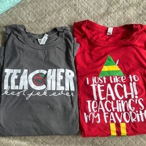 Teacher themed tees